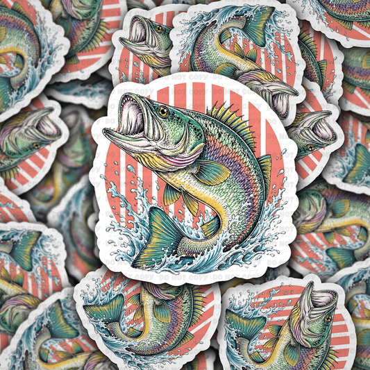 DS 2964 - Fish Die Cut sticker