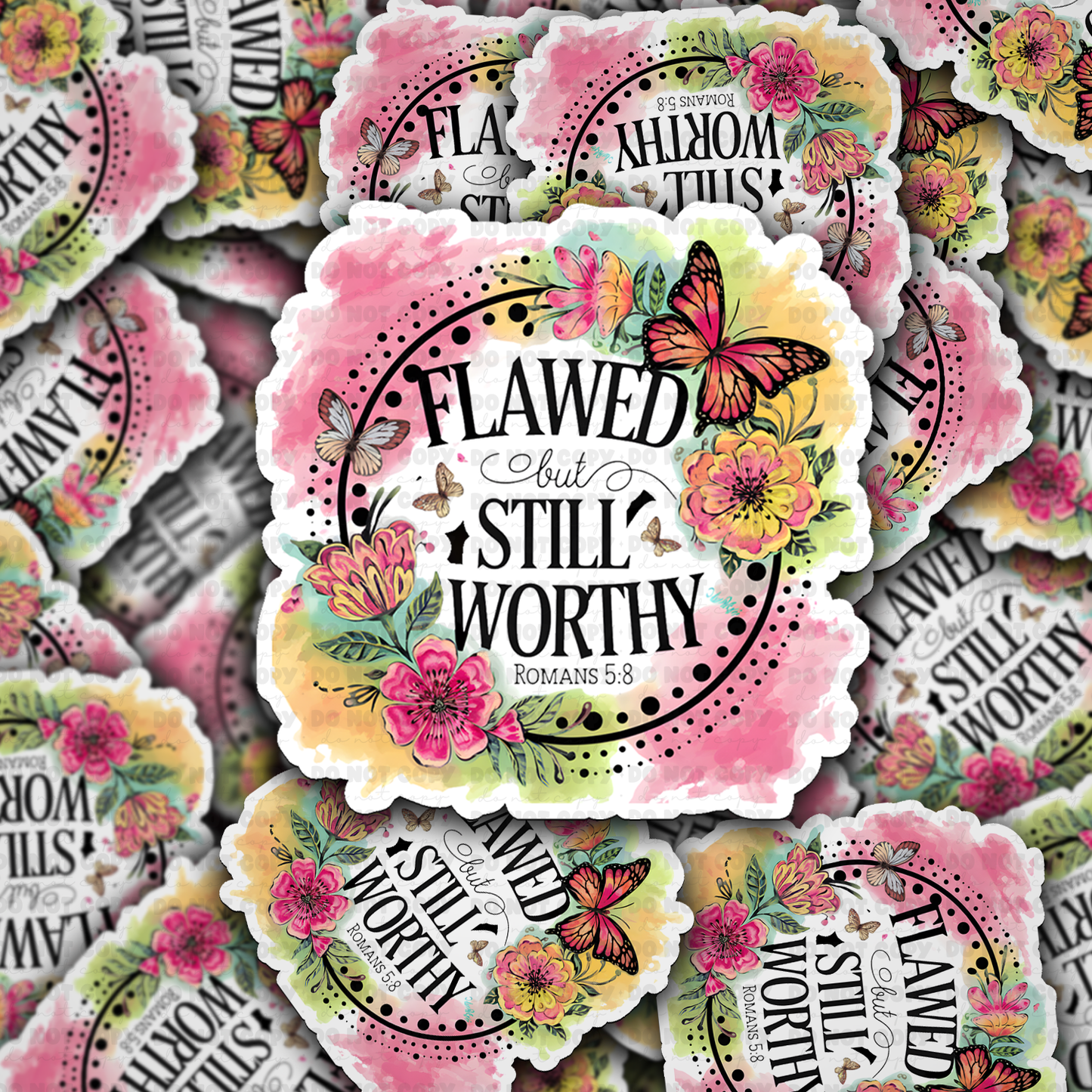 DC 1446 - Flawed but still worthy with butterfly die cut sticker
