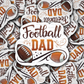 DS 3044 - Football Dad Die Cut sticker
