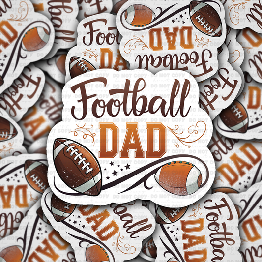 DS 3044 - Football Dad Die Cut sticker