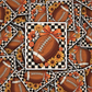 DC 2012 - Football with flowers Die Cut Sticker