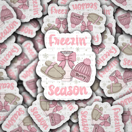 DS 2258 - Freezin season Die Cut Sticker