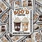 DC 2077 - Freshly boo'd coffee served with scream and sugar Die Cut Sticker