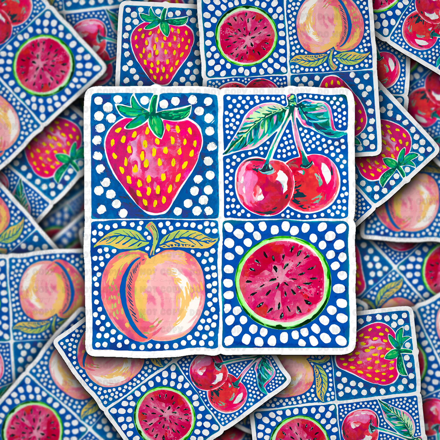 DC 2013 - Strawberry cherry peach watermelon Die Cut Sticker