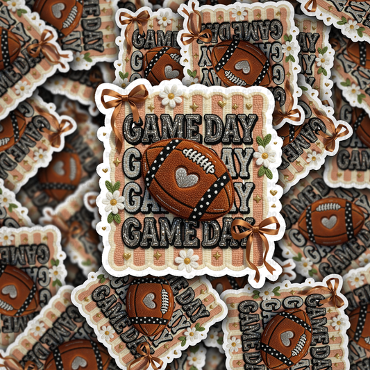 DS - 2690 Game day football Die Cut sticker