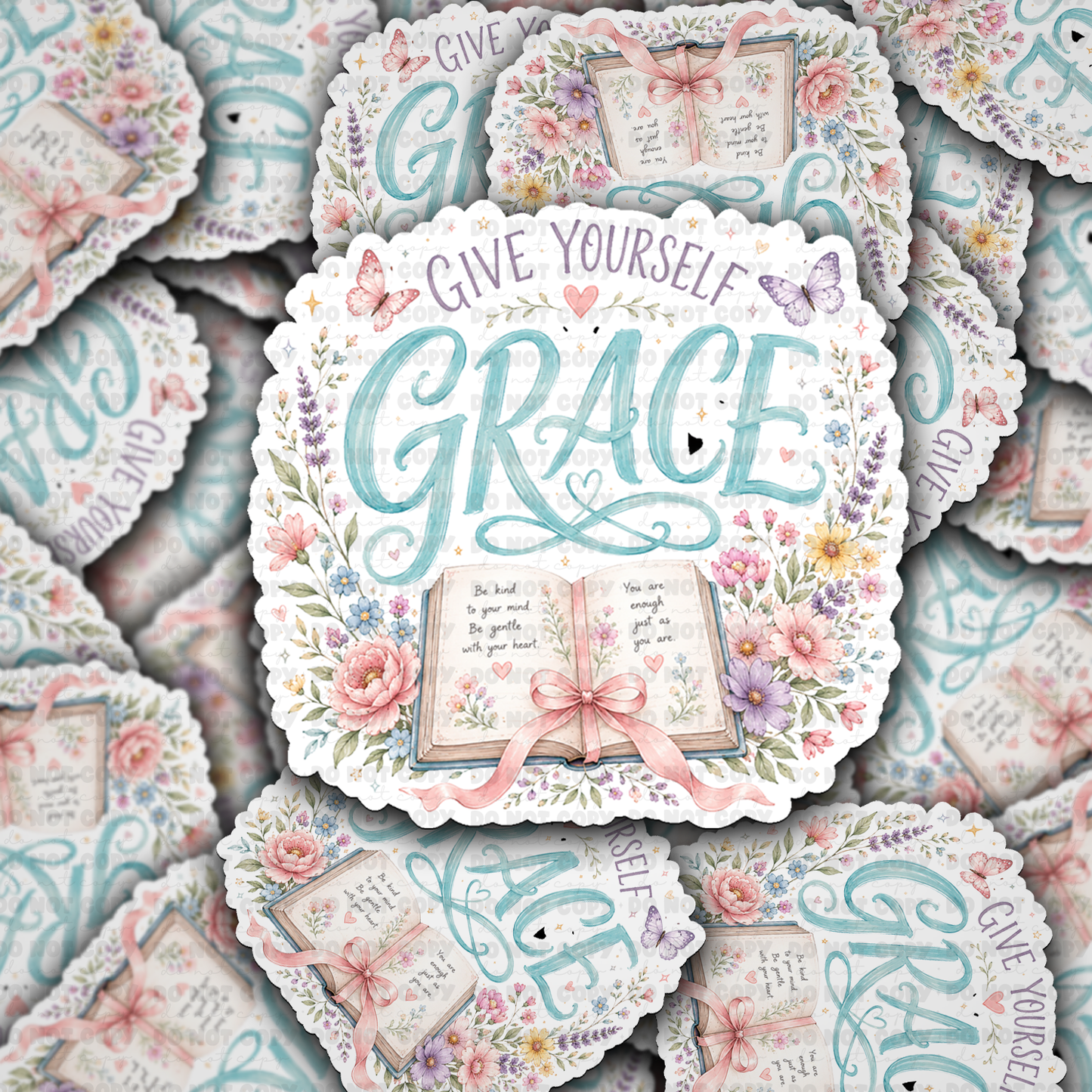 DS 3216 - Give Youself Grace Die Cut sticker