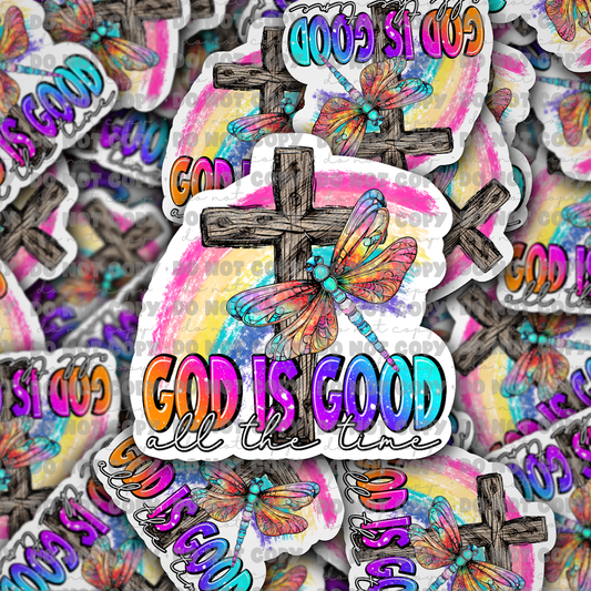 dc450 God is good all the time Die cut sticker 3-5 Business Day TAT