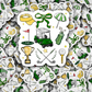 DC 1748 - Golf set Die Cut Sticker