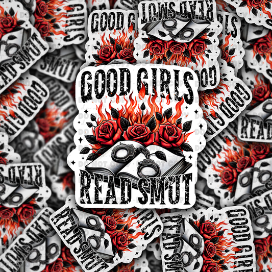 DC591 Good girls read smut  Die cut sticker 3-5 Business Day TAT