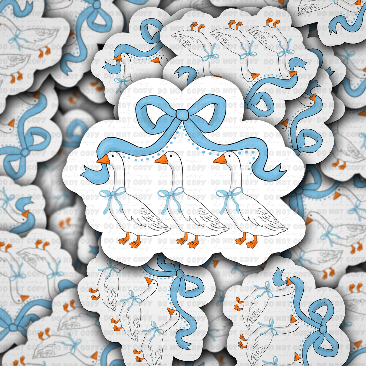 DS 3300 - Goose bow Die Cut sticker