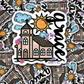 DC 1630 - Grace with church Die Cut Sticker
