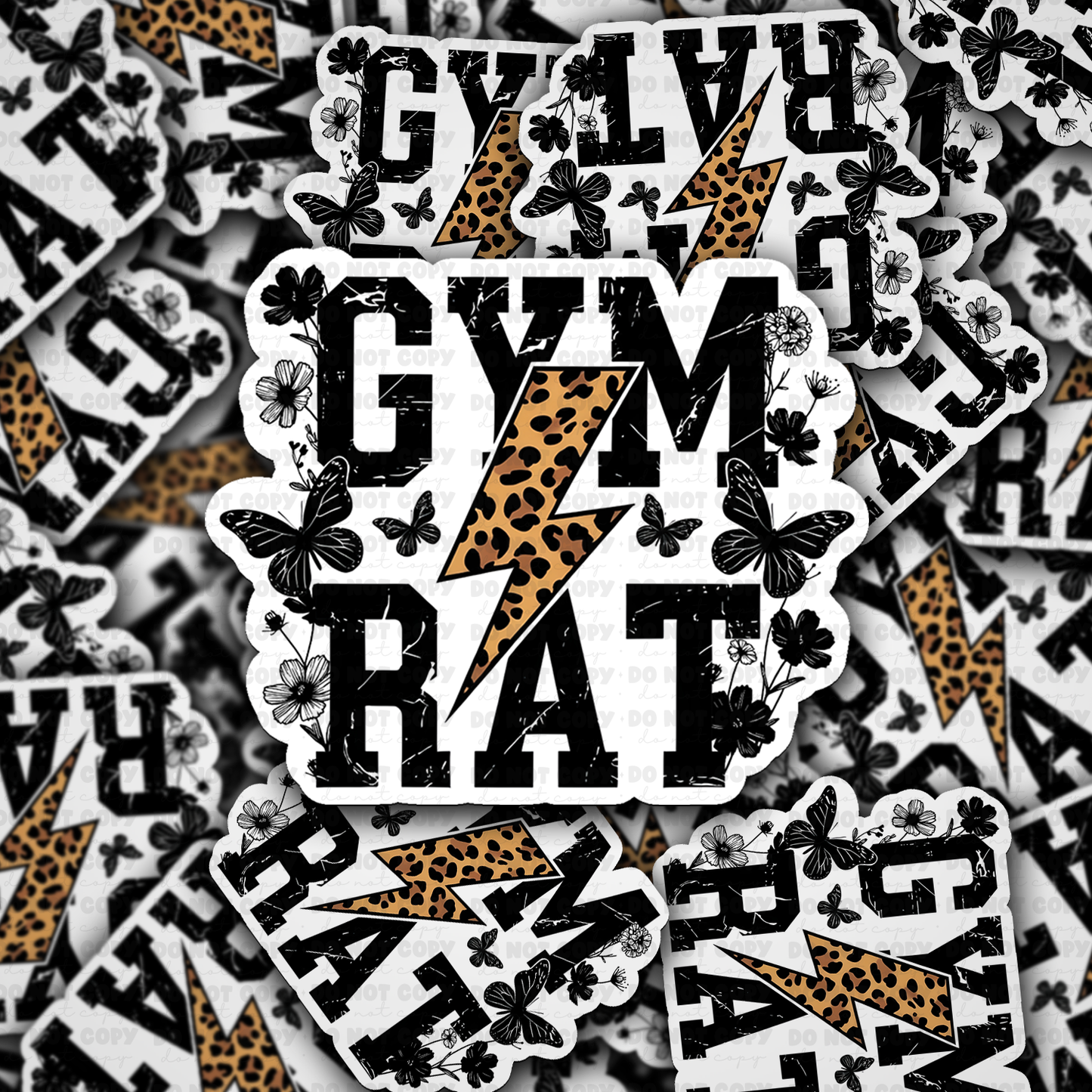 DC 1449 - Gym Rat die cut sticker