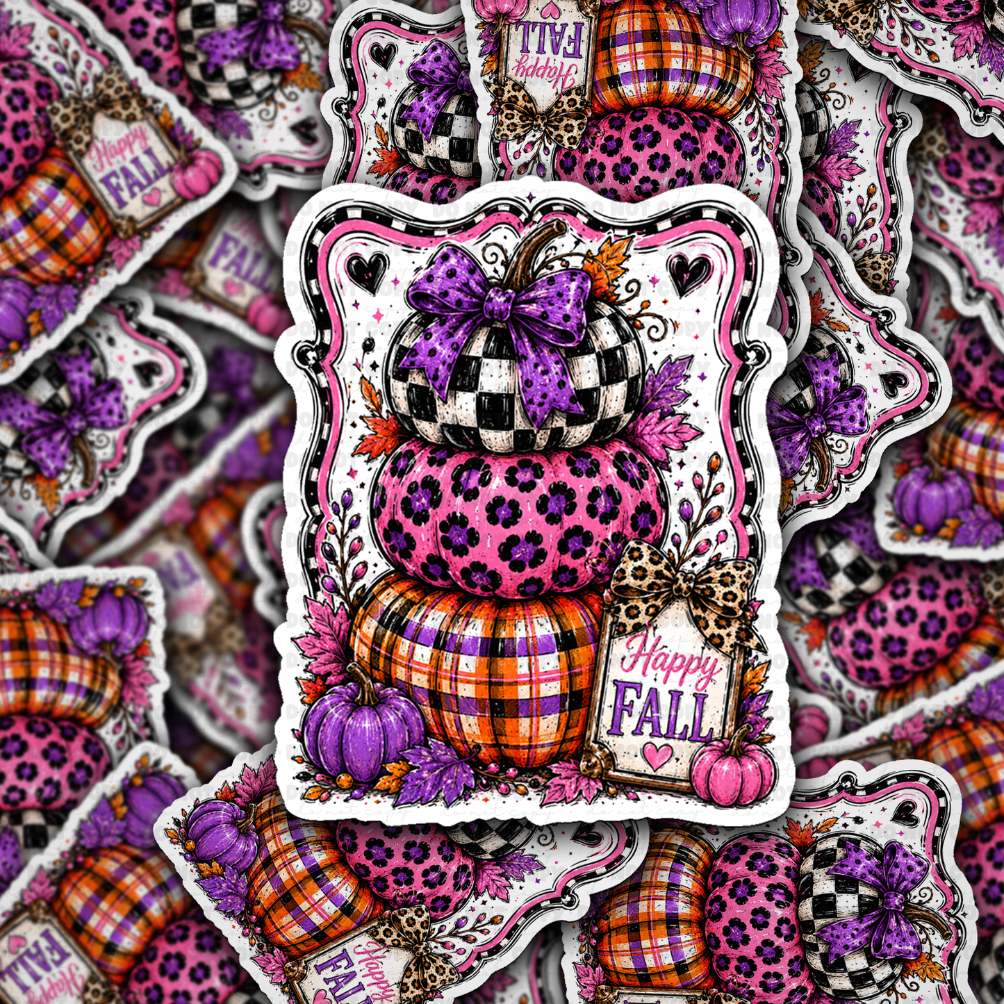 DS 3301 - Happy Fall Die Cut sticker