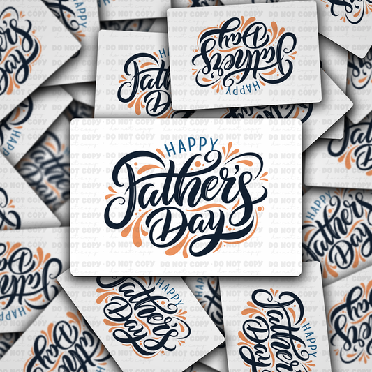 DS 3045 - Happy Fathers Day Die Cut sticker