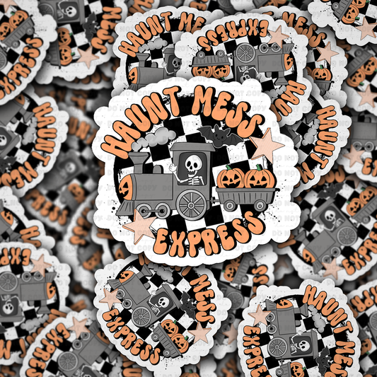 DC 2047 - Haunt Mess Express Die Cut Sticker