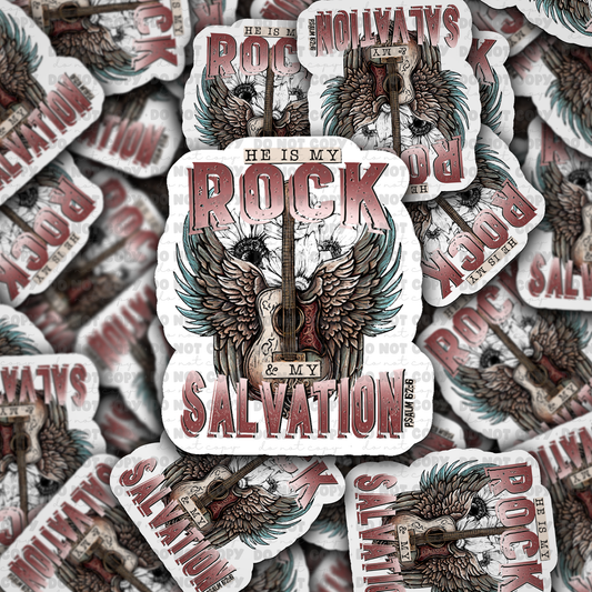 He is my Rock  Die cut sticker 3-5 Business Day TAT
