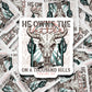 DC616 He owns the cattle on a thousand hills cut sticker 3-5 Business Day TAT