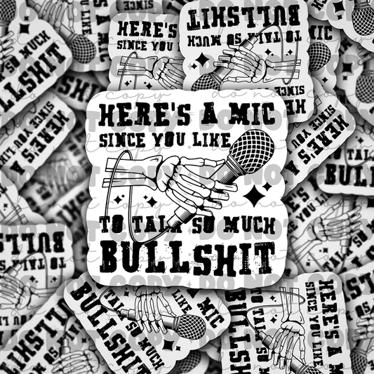 Here is a Mic Die cut sticker 3-5 Business Day TAT