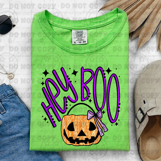 6508 - Hey boo pumpkin *DTF Transfer