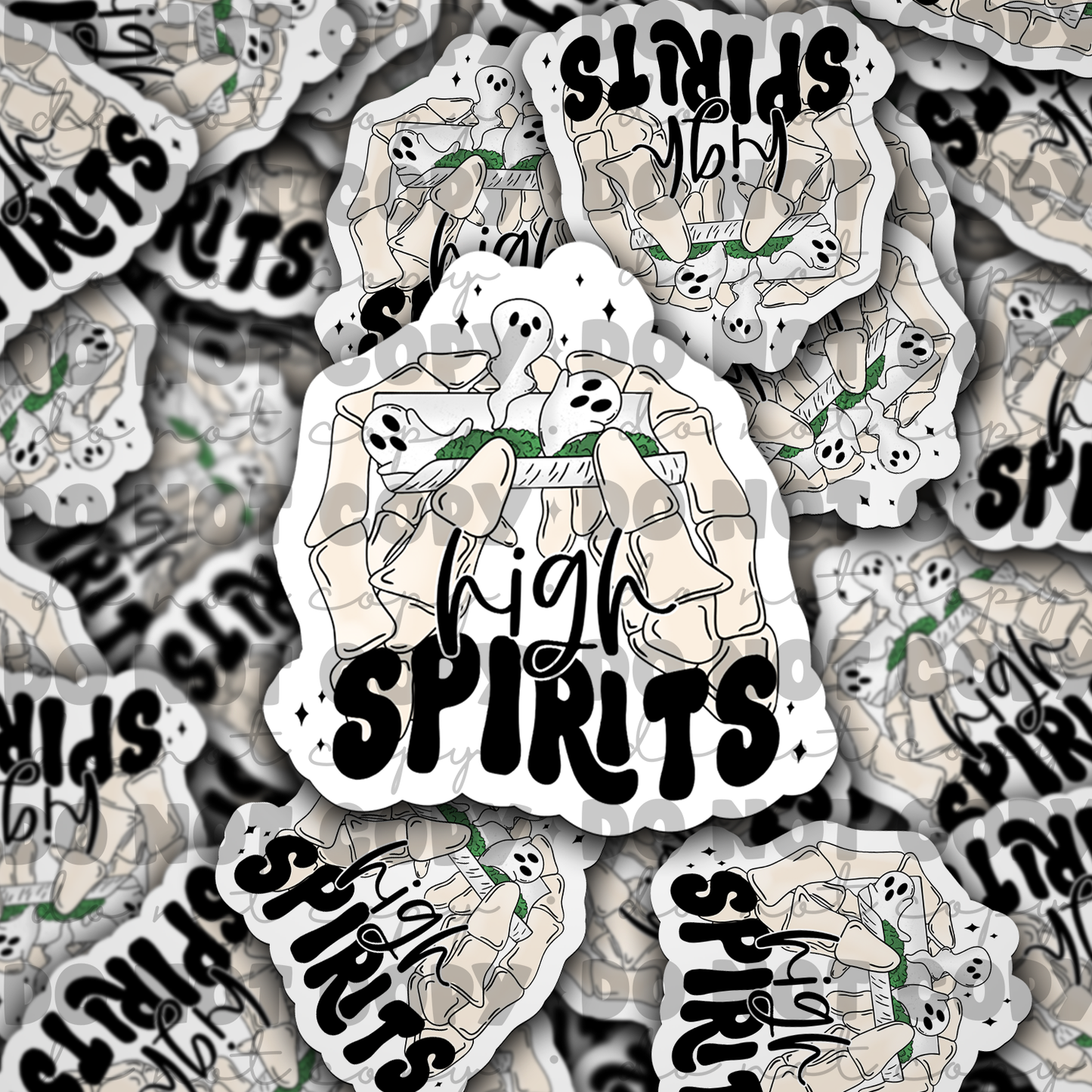 High Spirits Die cut sticker 3-5 Business Day TAT