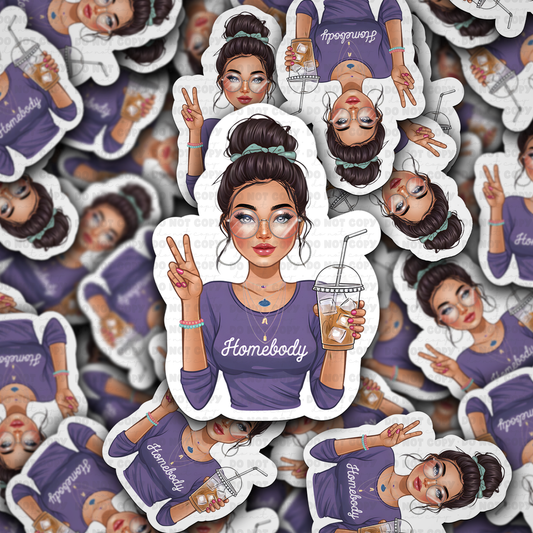 DC 1412 - Homebody die cut sticker