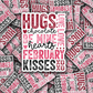 DC 1319 Hugs Chocolate be mine - die cut sticker