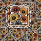 DC 1375 I am worthy I am enough floral - die cut sticker