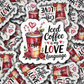 DS -2394 - Iced coffee is my love language Die Cut Sticker