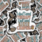 DS 2969 - I don't need theraphy I need to go camping Die Cut sticker