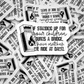 If Standing up for your children burns a bridge  Die cut sticker 3-5 Business Day TAT