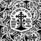 DC 1916 - If you bring up my past you should know that Jesus dropped the charges Die Cut Sticker