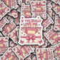 DS - 2405 If you really love me send me a book Die Cut Sticker