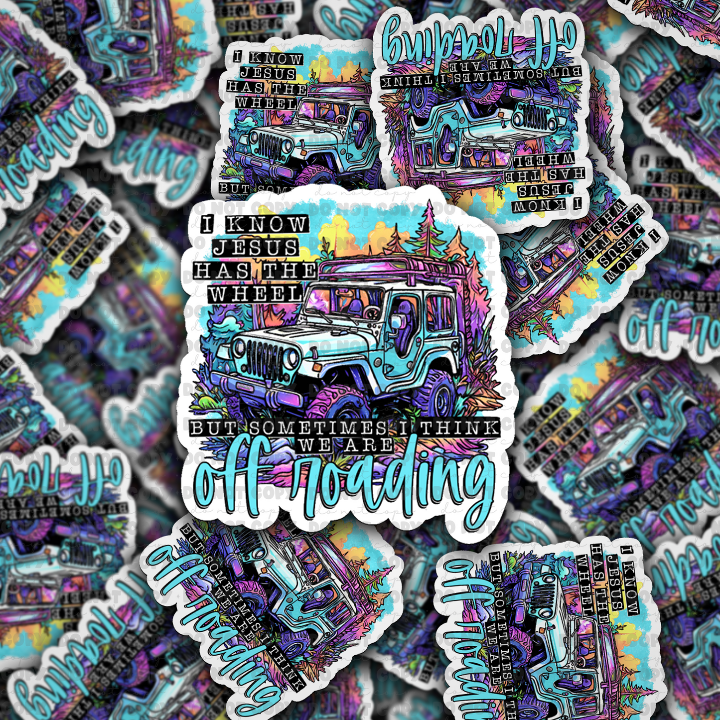 I Know Jesus Die cut sticker 3-5 Business Day TAT