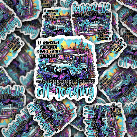 I Know Jesus Die cut sticker 3-5 Business Day TAT