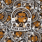 DS - 2487 I love a good thrift store and iced coffee Die Cut Sticker