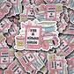 DC 1696 - I'm a Book Girlie Die Cut Sticker
