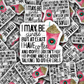 DC595 I may be single  Die cut sticker 3-5 Business Day TAT