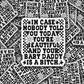 DC 2153 - In case nobody told you today you're beautiful Die Cut Sticker
