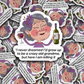 DC 1721 - I never dreamed I'd grow up to be a crazy old grandma Die Cut Sticker