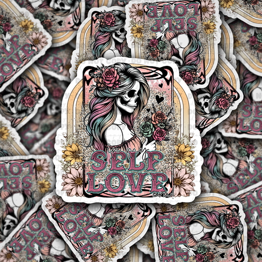DC598 in my self love era sticker mock   Die cut sticker 3-5 Business Day TAT