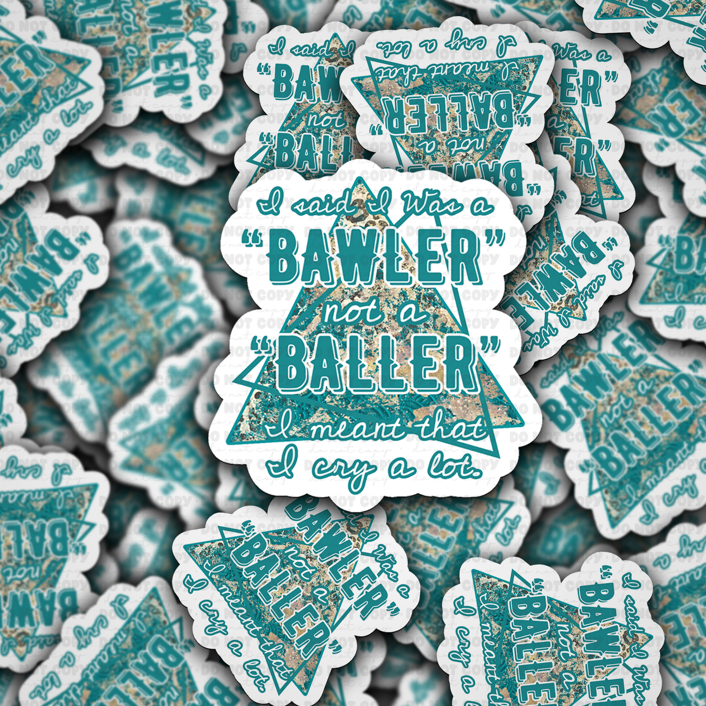 DC 1982 - I said it was a brawler not a baller Die Cut Sticker