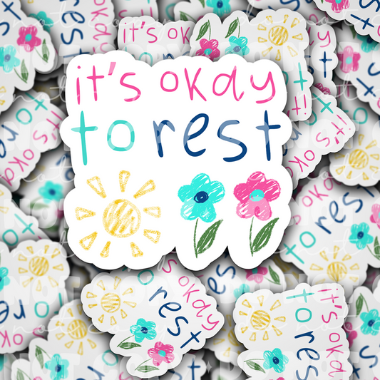 DC 1776 - It's okay to rest Die Cut Sticker
