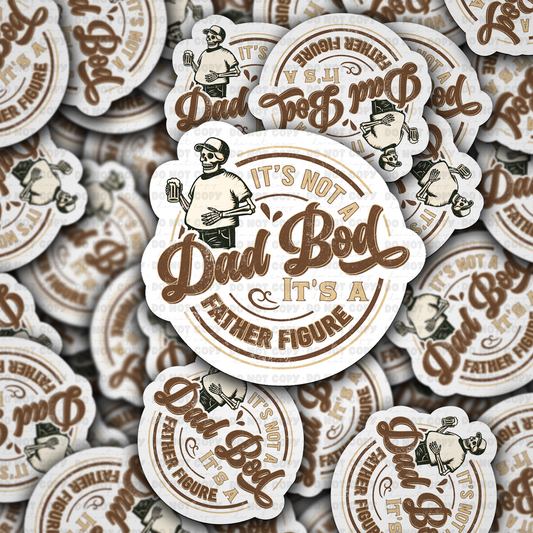 DC 1985 - It ain't a dad bod it's a father figure Die Cut Sticker