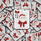 DS 2263 - Jingle Christmas music with Santa Die Cut Sticker