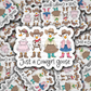 DS 2873 - Just a cowgirl goose Die Cut sticker