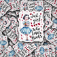 DC 1785 - Just a girl who loves books Die Cut Sticker