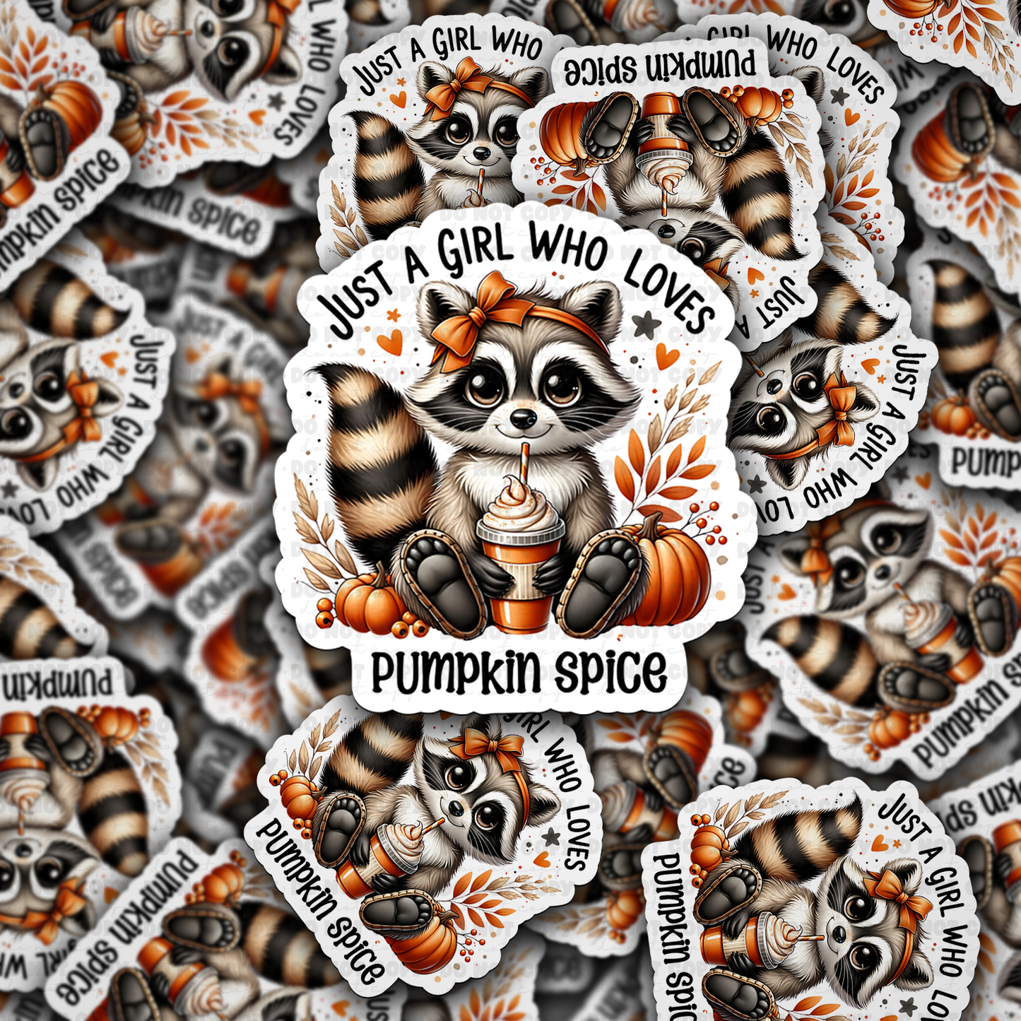 DC 2080 - Just a girl who loves pumpkin spice Die Cut Sticker