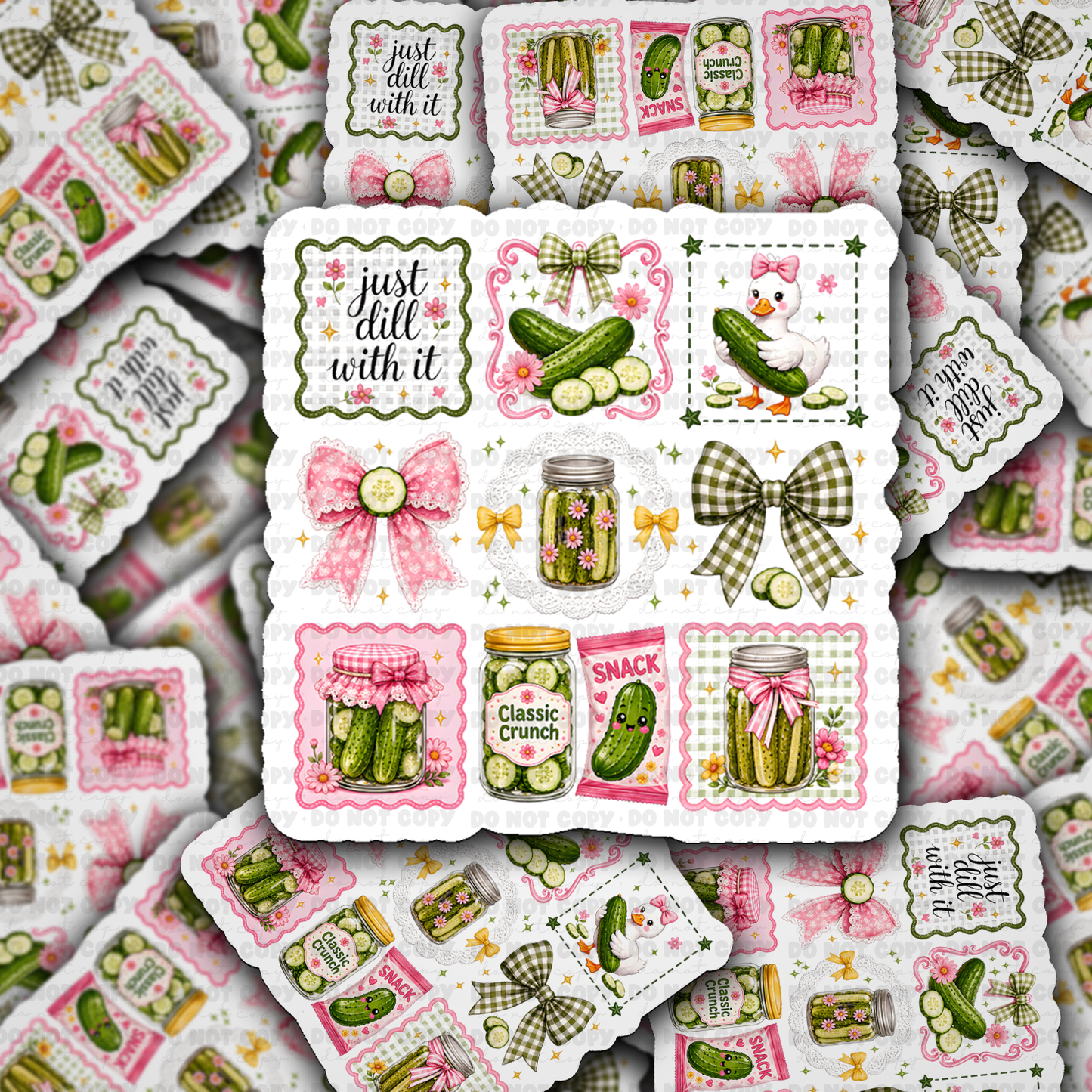 DS 3250 - Just dill with it Die Cut sticker
