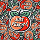 DC 996 Just Peachy Die cut sticker