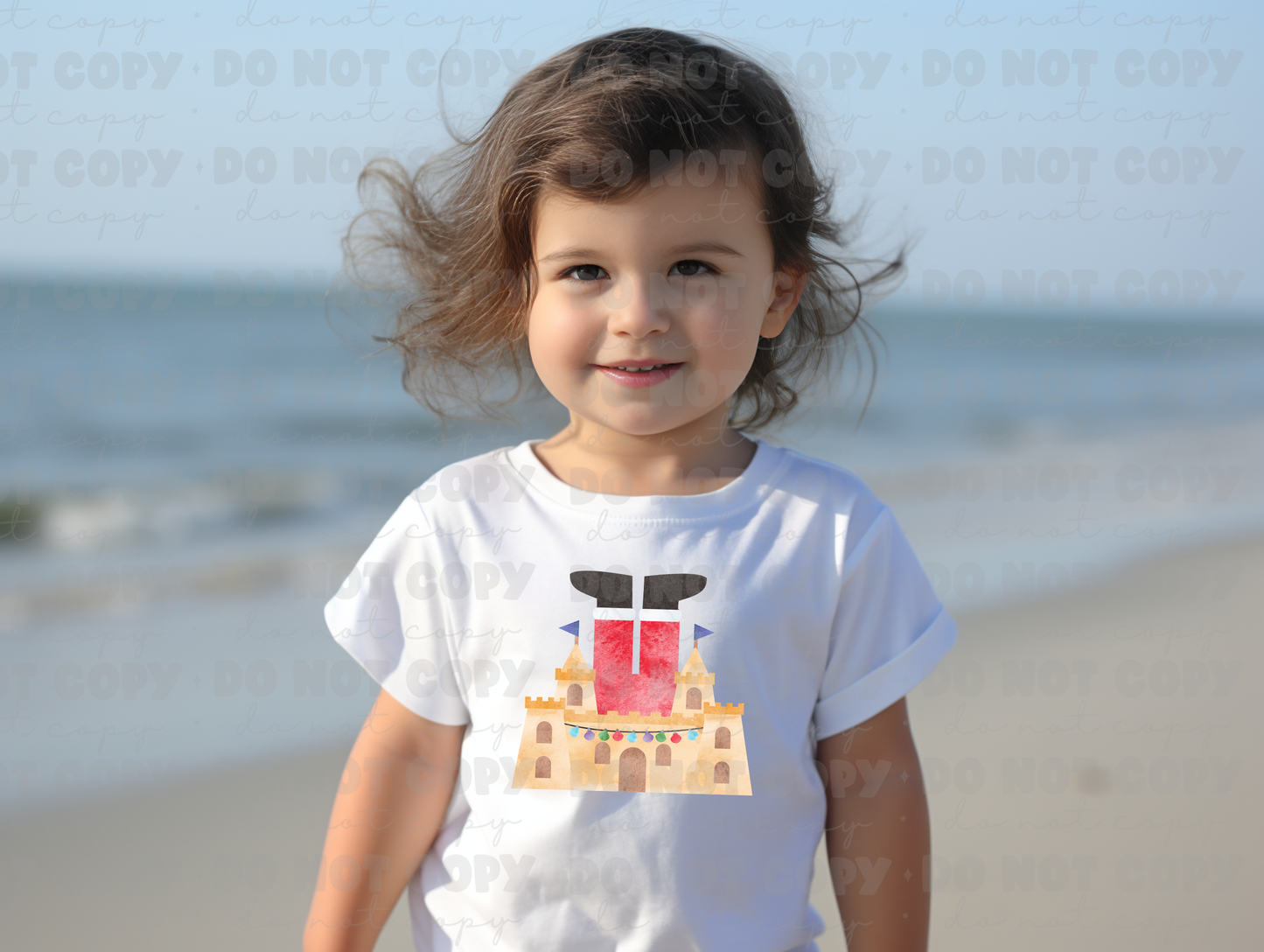 4240 Santa with sandcastle *DREAM TRANSFER* DTF